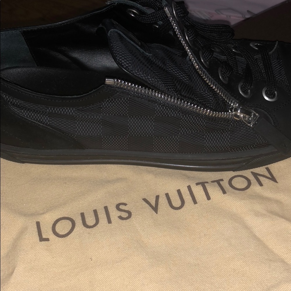 Louis Vuitton Black Damier shoes original 100% - Picture 5 of 5